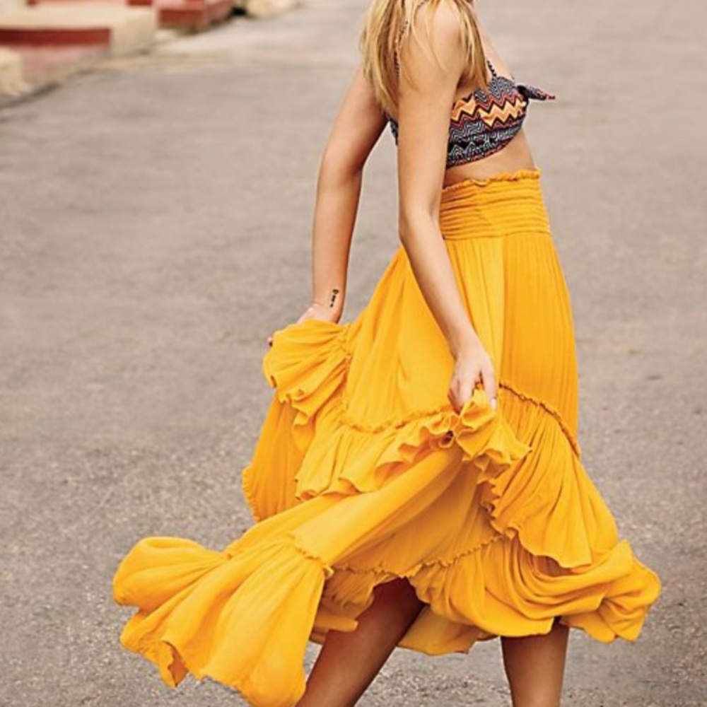 Free People Skirt/Dress, color Tangerine